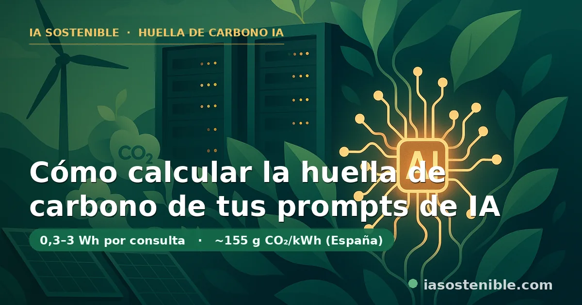 Huella de carbono prompts ia   como calcularla 2026 | ia sostenible