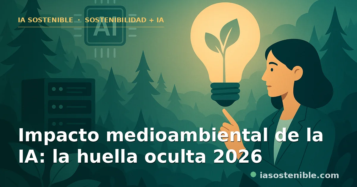 Impacto medioambiental de la ia la huella oculta 2026 | ia sostenible