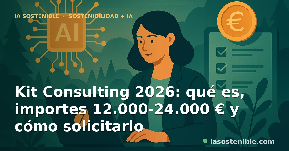 Kit Consulting 2026: qué es, importes 12.000-24.000 € y estado de la convocatoria