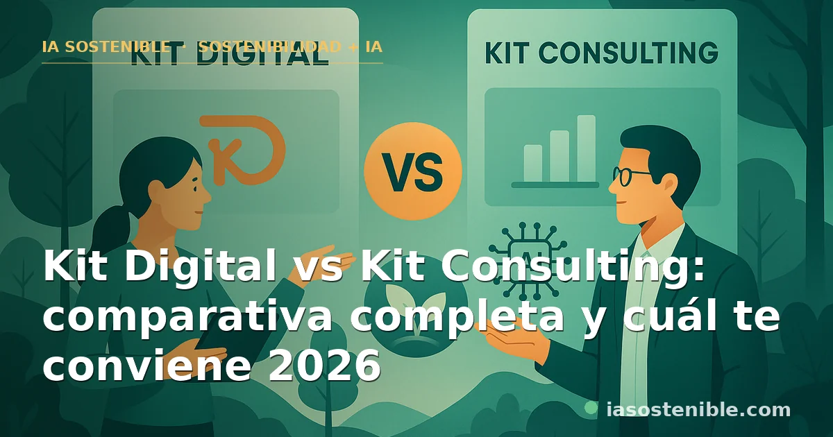 Kit Digital vs Kit Consulting: comparativa completa y cuál te conviene 2026