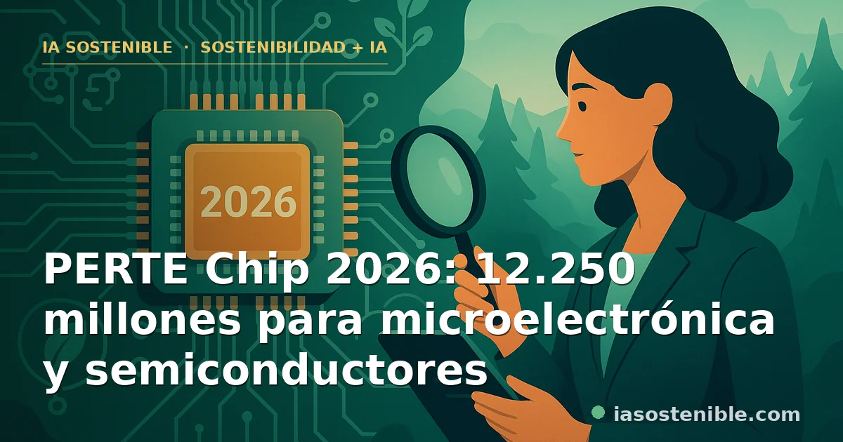 PERTE Chip 2026: 12.250 millones para microelectrónica y semiconductores