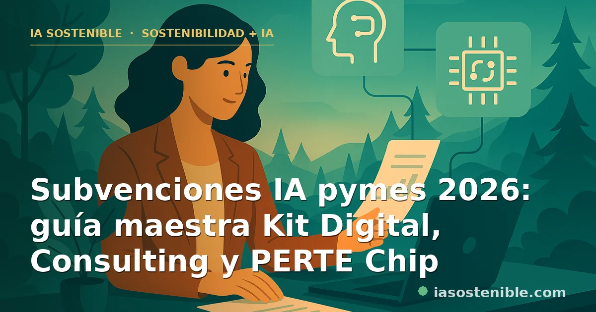 Subvenciones IA pymes 2026: guía maestra Kit Digital, Consulting y PERTE Chip