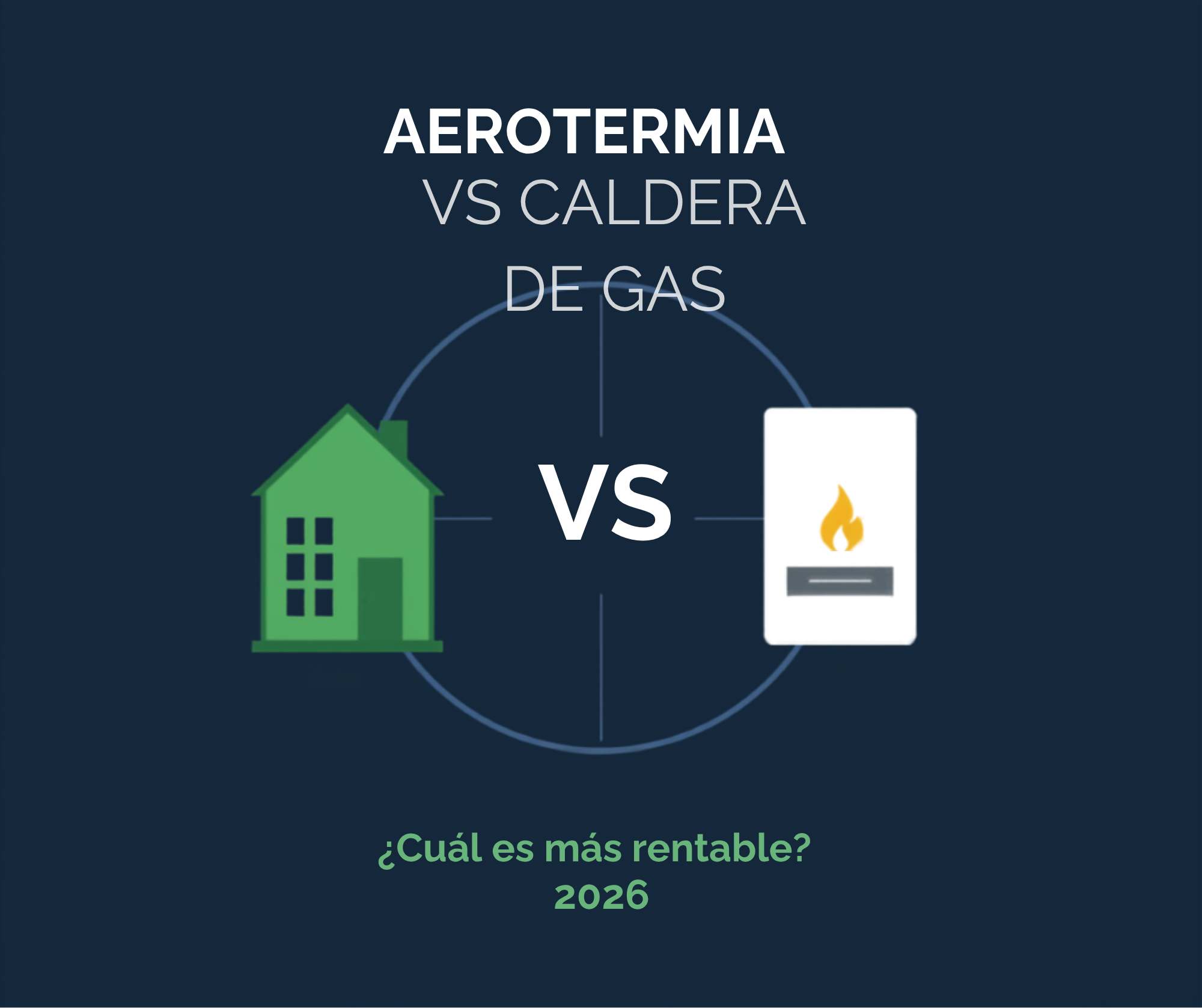 Comparativa entre aerotermia y caldera de gas cuál es más rentable en 2026