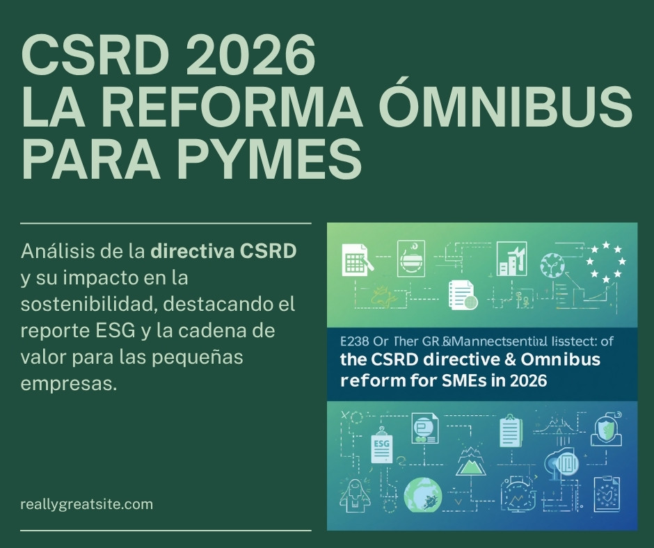 CSRD 2026: por qué tu pyme ya no reporta, pero sí tiene que dar datos ESG a sus clientes